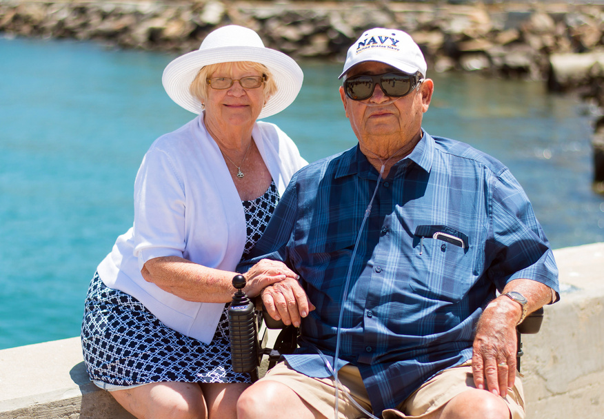 Elderly Couple Outdoors